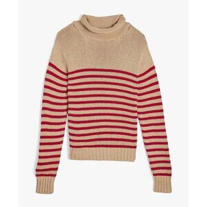 THE WESTSIDE Roll Neck Pullover Lightweight Cotton Cashmere Sweater Size S